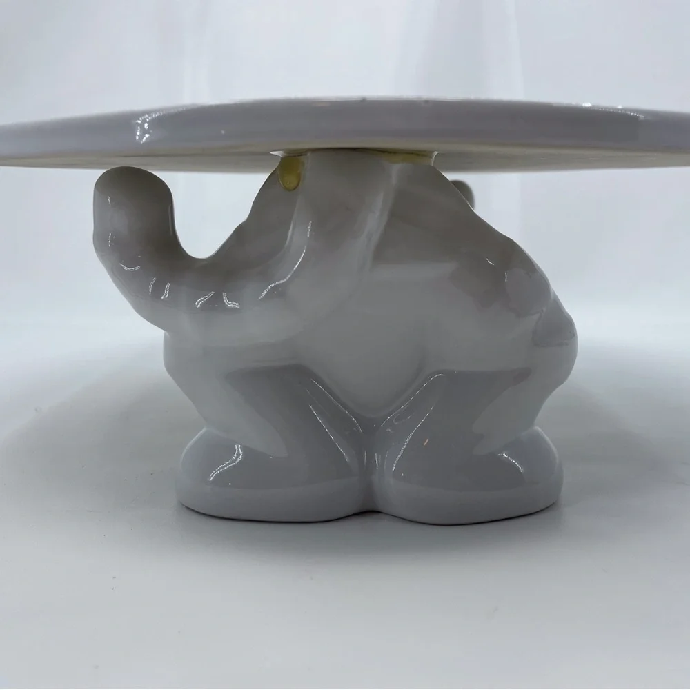 Disney Store Ceramic White Tigger Figural Cake Stand Plate Winnie the Pooh. - Picture 6 of 11